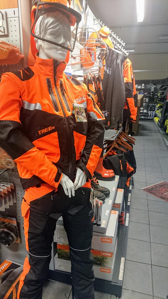 Stihl-utstyr på utstilling